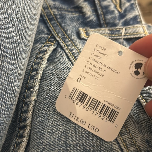 NWT We The Free Come As You Are Denim Maxi Skirt Size 0 - Picture 6 of 7